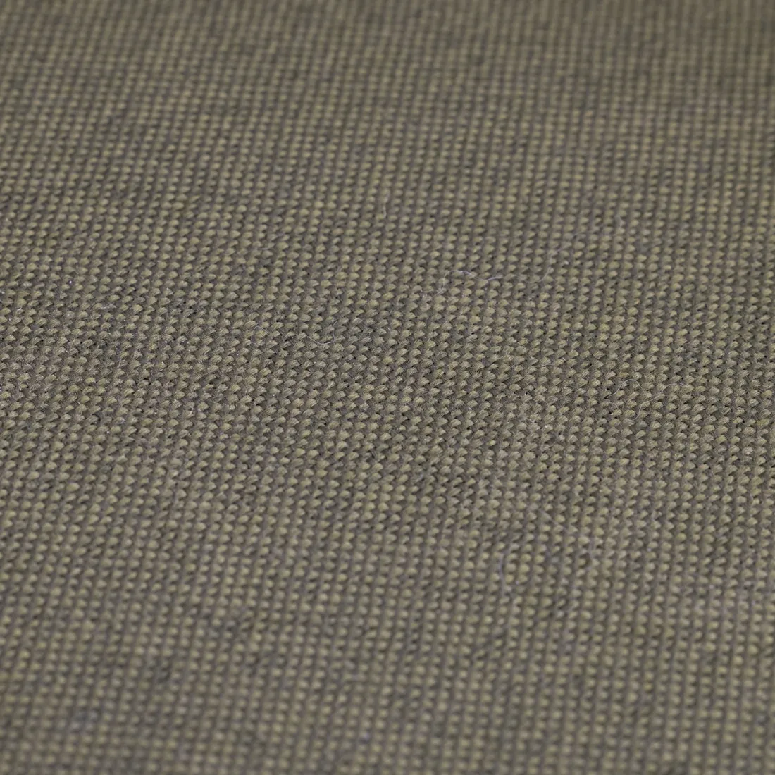 Close study of moss-green Cheviot wool weave